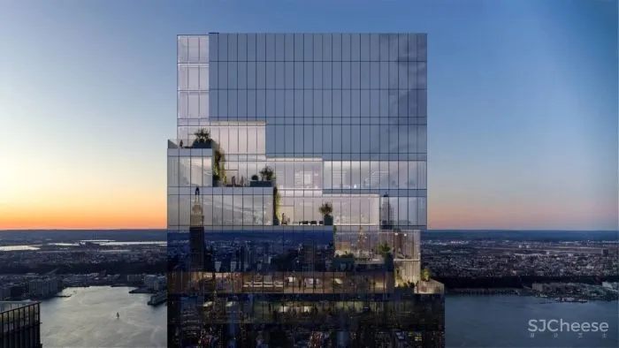 BIG设计的办公大楼,户外露台螺旋上升,每一层都有!