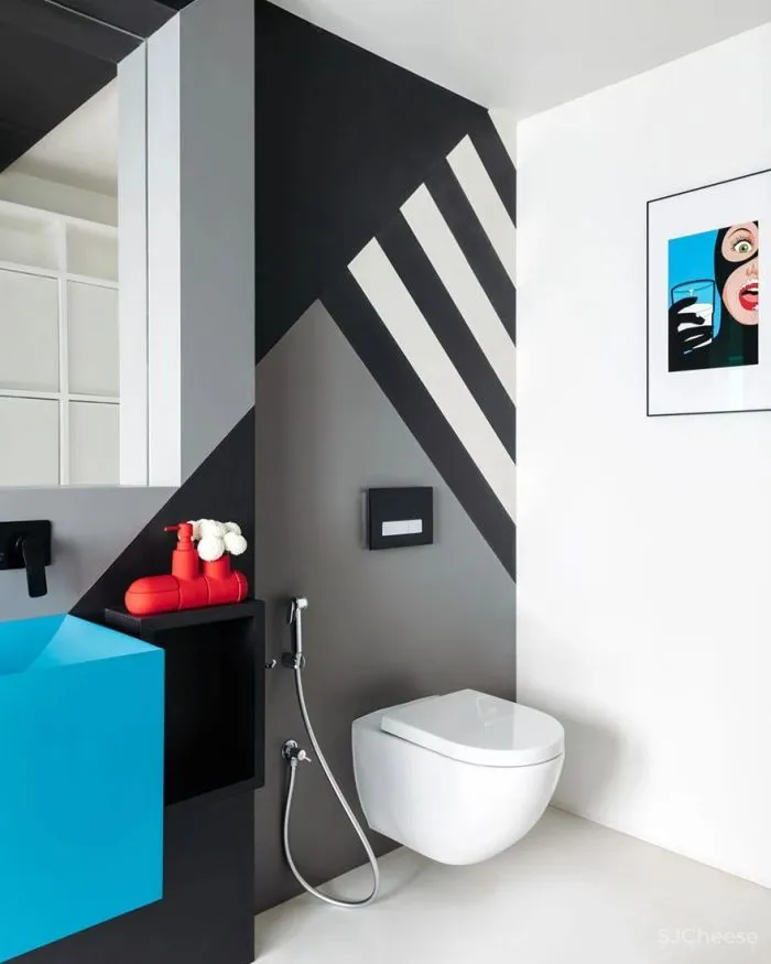 混合文化对冲的公寓,碰撞出鲜艳的艺术美感!