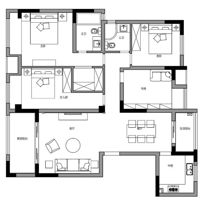 经典黑调,开启一种精致的生活方式 皋邸设计