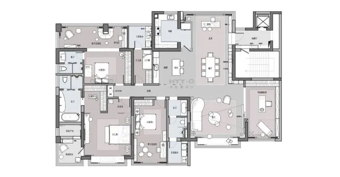 鸿艺源设计:300㎡治愈系潮玩家,解锁95后无限可能!