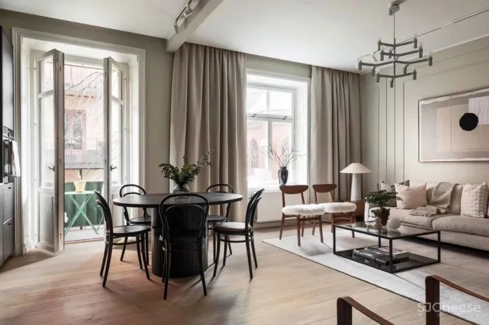 优雅细节,打造78m²现代北欧人居