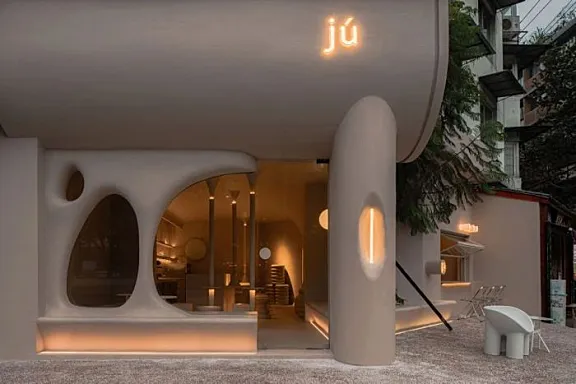 新作 白天温暖夜晚迷幻 Jú咖啡厅 壹阁设计