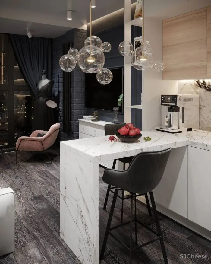 129㎡一居室,古典与现代的气氛,好迷人!