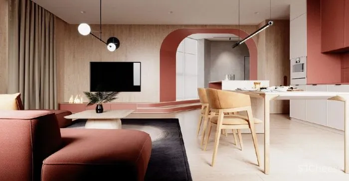 热烈红爱意满满的家