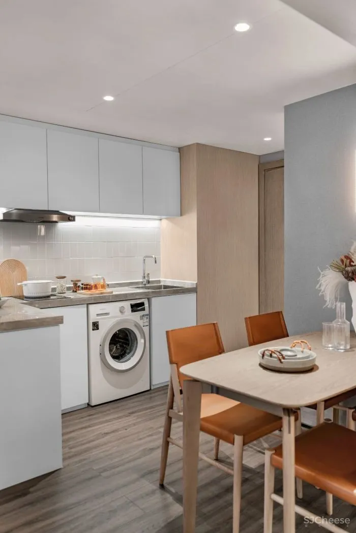 聚舍联合设计新作 丨 纯粹留白，64㎡MUJI风小复式