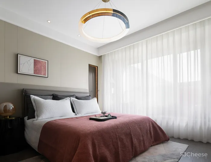 新作丨 岳蒙:一点朱砂染,写意现代境!