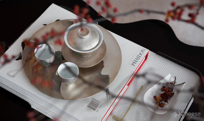 新作丨 岳蒙:一点朱砂染,写意现代境!