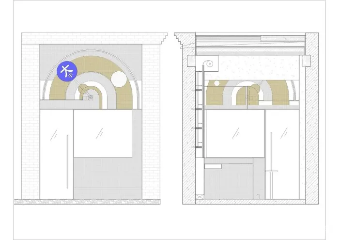 大小咖啡,北京前门店 / 余留地