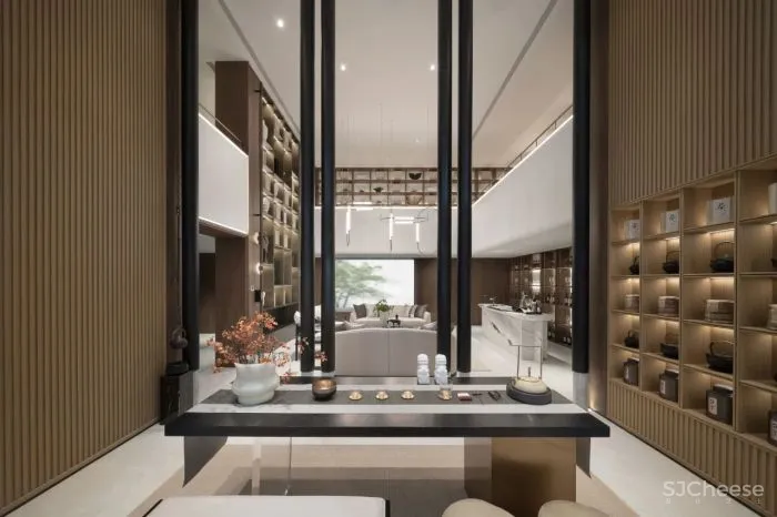 EH DESIGN 软装 安吉 · 慢谷合院225户型:一书一茶一人文