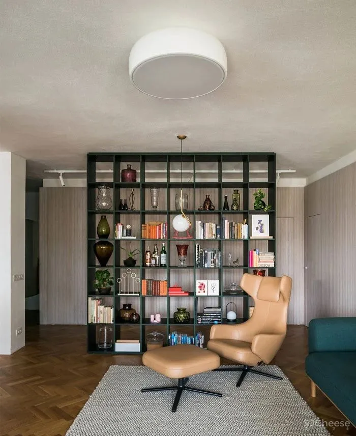 四室变一室,不仅十分和谐,还因为色彩的搭配变得灵动有趣