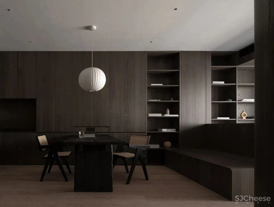 新作 塑造幽暗静谧的沉浸式住宅 一间静室 一点设计