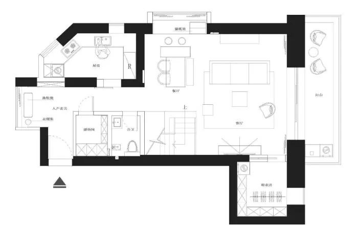 160㎡现代，深色端庄空间，简约舒适家具，营造出成熟稳重气质