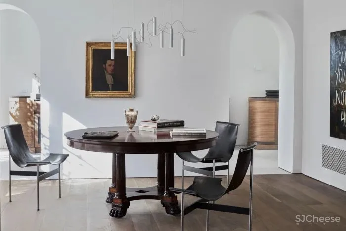 330㎡极简白大宅,拱形元素的高级玩法