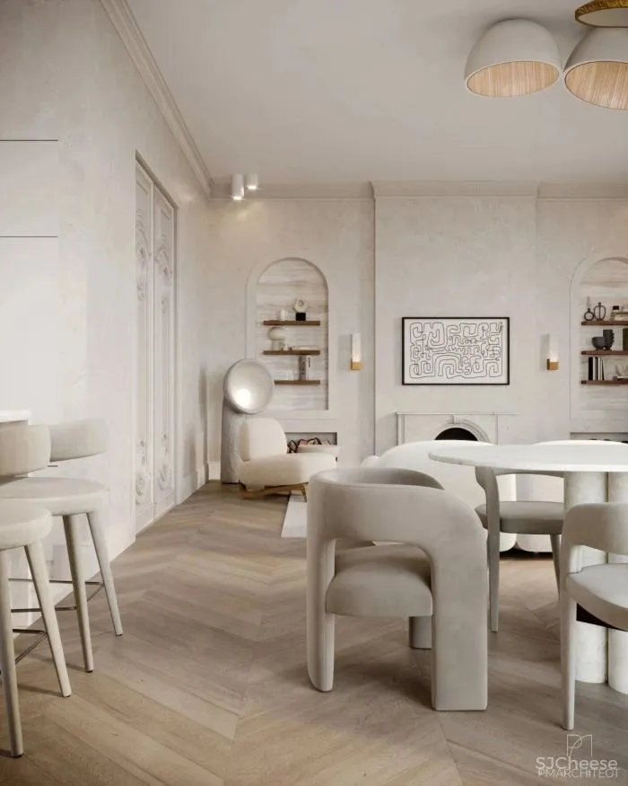 如在云端的115㎡米色公寓！