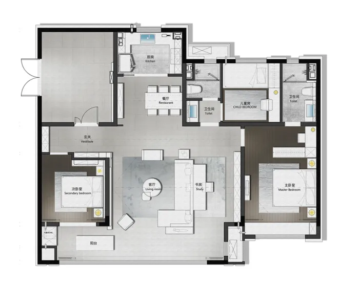 新作丨 岳蒙:一点朱砂染,写意现代境!