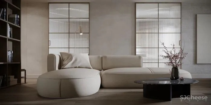 水泥漆、石膏线、大理石、玻璃,现代风格的多重演绎!