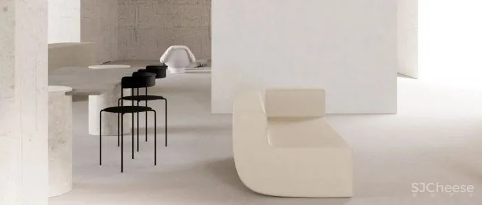 95后小哥做的效果图,同色系更适合极简风