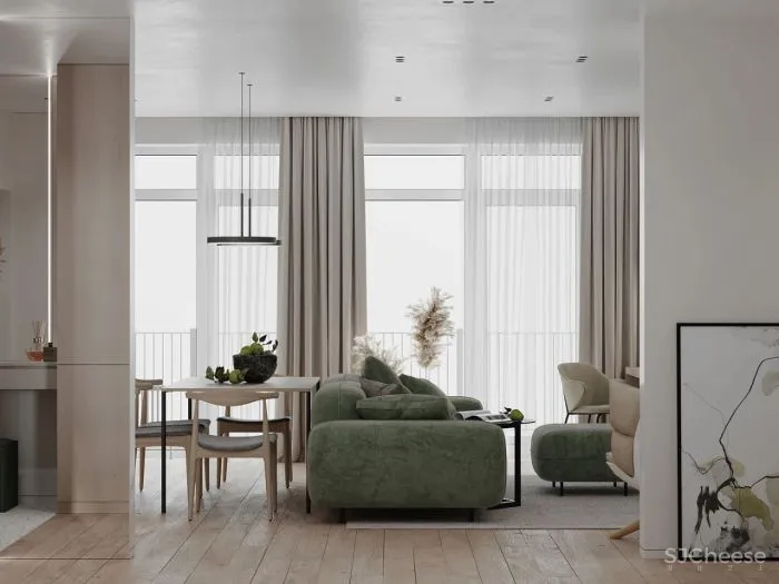 水磨石 橄榄绿,温润美宅!