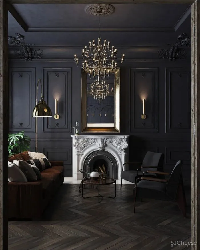 129㎡一居室,古典与现代的气氛,好迷人!