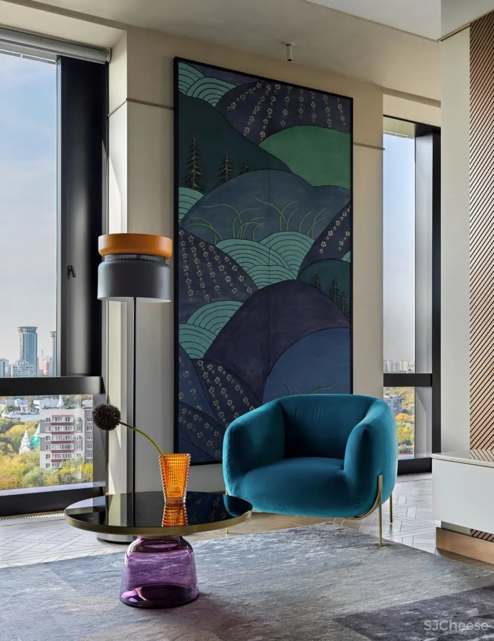 莫斯科现代时尚公寓设计,太有味道了