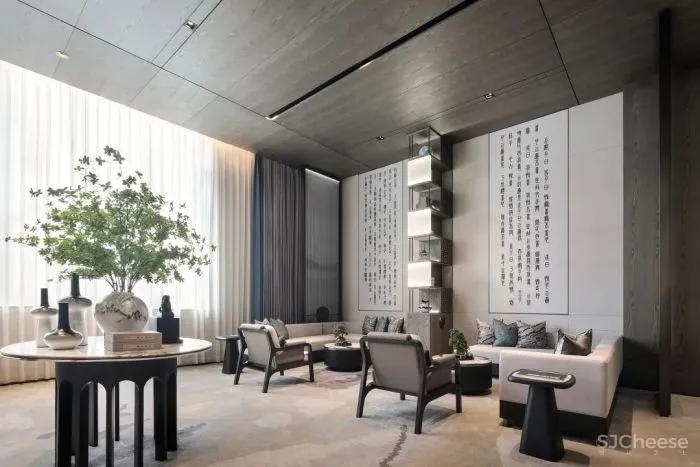 以《千里江山图》为灵感,打造生活与美学并存的空间。