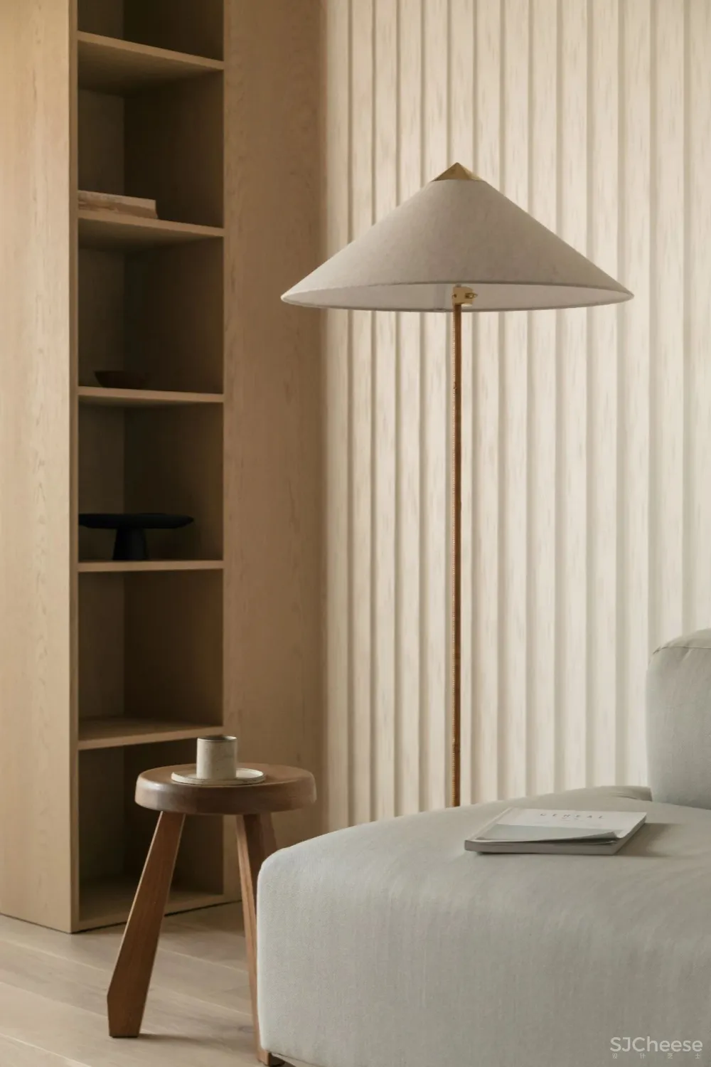 130㎡禅意居所,竖百叶与原木太美了!