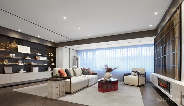 新作丨 岳蒙:一点朱砂染,写意现代境!