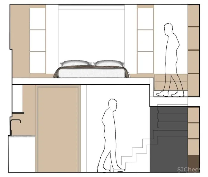 聚舍联合设计新作 丨 纯粹留白，64㎡MUJI风小复式