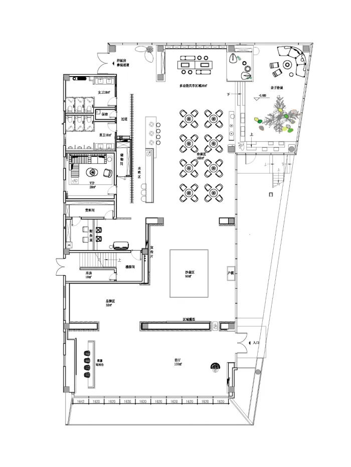 EH DESIGN 空间 金地·奥园格林云尚售楼处：自然的生长