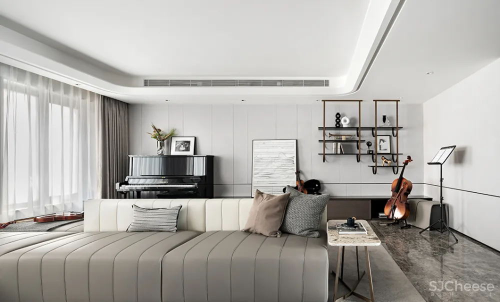 新作丨 SHD山禾设计:180㎡简约大平层,风雅气度,豪宅生活!