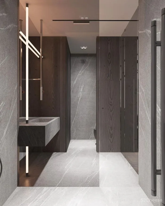 55㎡二居室,男性的雅致空间!