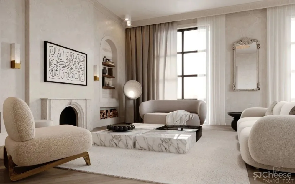 115㎡法式极简公寓,真走心!