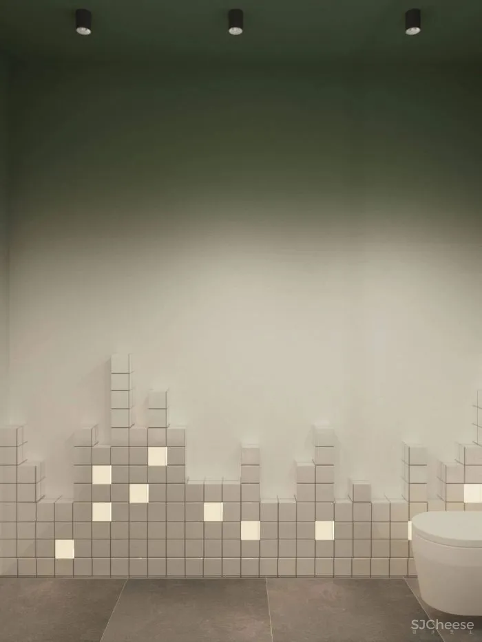 Confident Black, White - Yellow Interiors