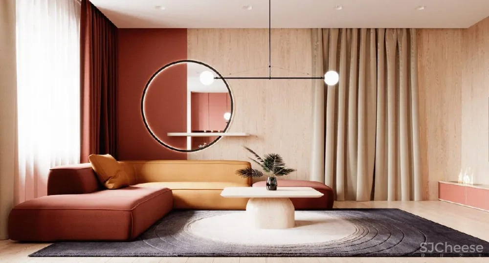 热烈红爱意满满的家