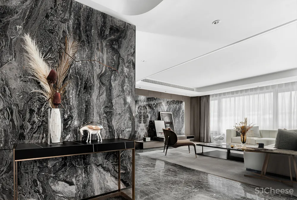 新作丨 SHD山禾设计:180㎡简约大平层,风雅气度,豪宅生活!