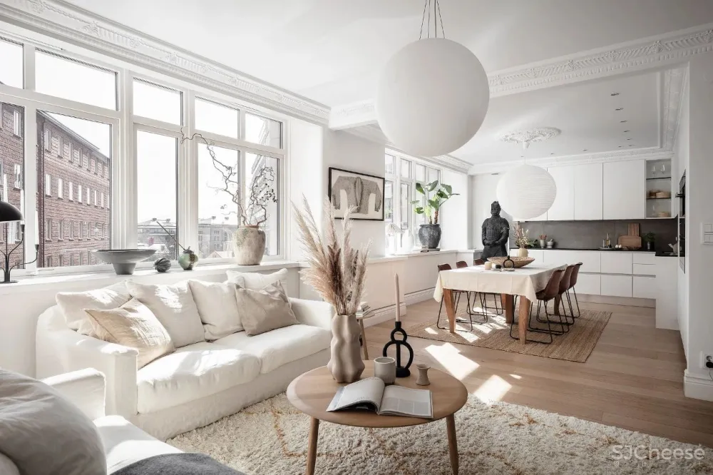 北欧混搭中国风,瑞典87㎡闺蜜同租公寓!