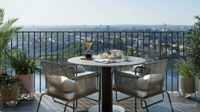 伦敦上空惊现透明泳池,架在公寓楼之间,带火两栋楼