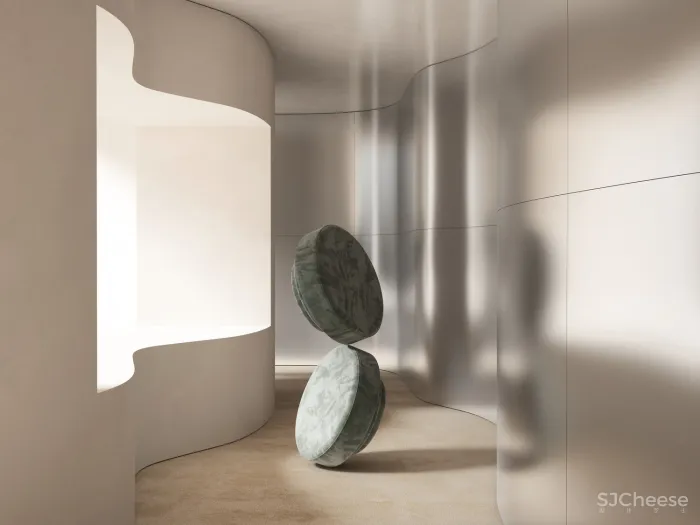 95后小哥做的效果图,同色系更适合极简风