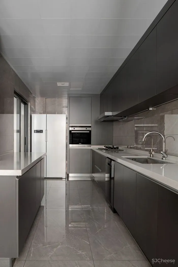 220㎡下跃五居室,现代摩登范儿 宏福樘设计