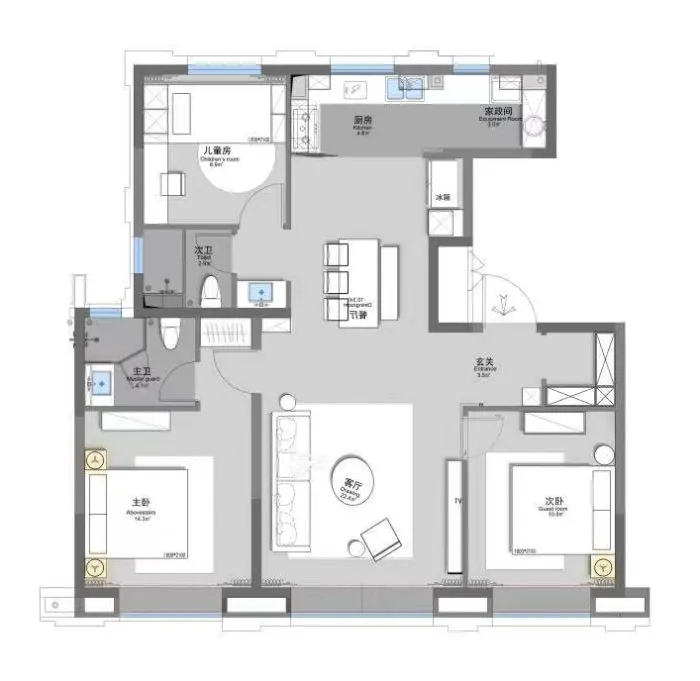 【山禾金缘新作】轻奢雅致 天津上东金茂悦样板间