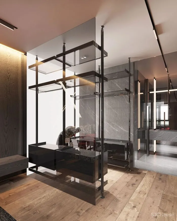 55㎡二居室,男性的雅致空间!