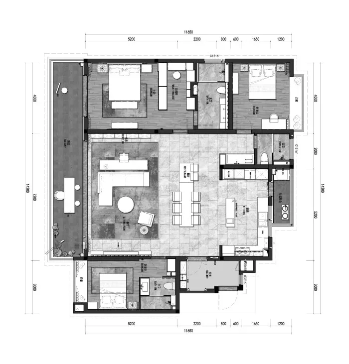 WE DESIGN | 一方天地两相欢喜 绿地•长沙麓湖郡二期样板间