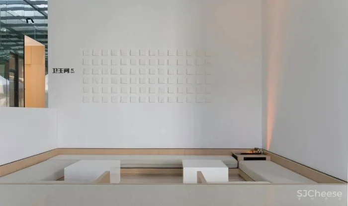 凯佳.江南里售楼中心当代简雅的艺术通感,寓意着未来城居的风向标