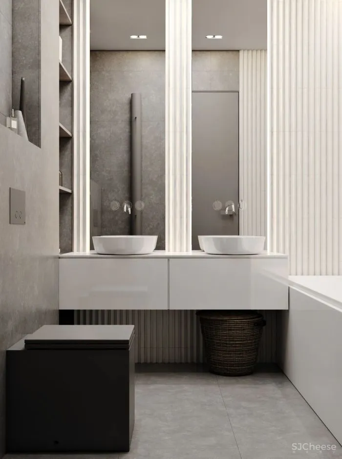 水泥漆、石膏线、大理石、玻璃,现代风格的多重演绎!