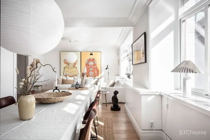 北欧混搭中国风,瑞典87㎡闺蜜同租公寓!