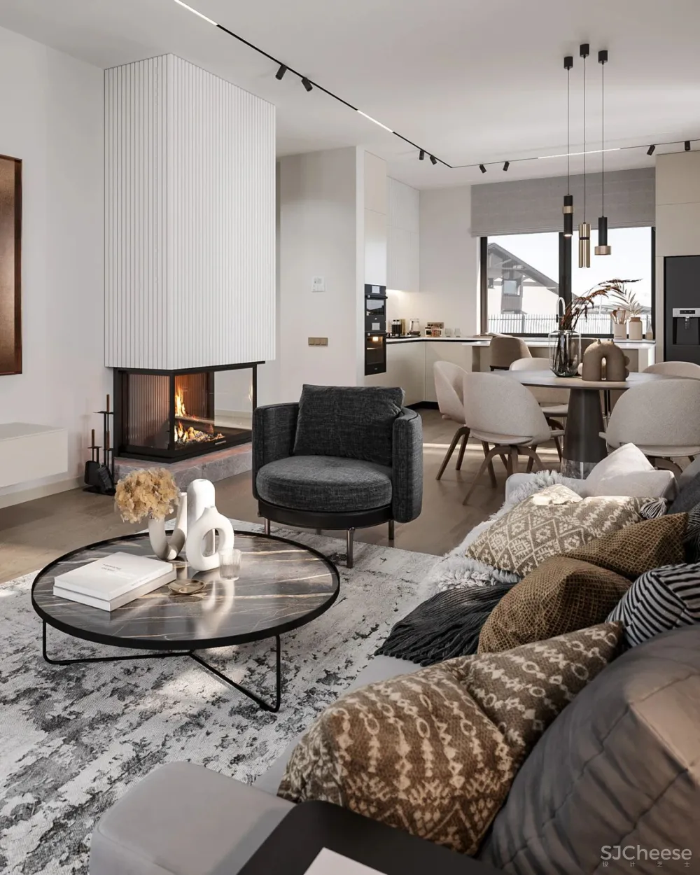 130㎡现代轻奢美宅！