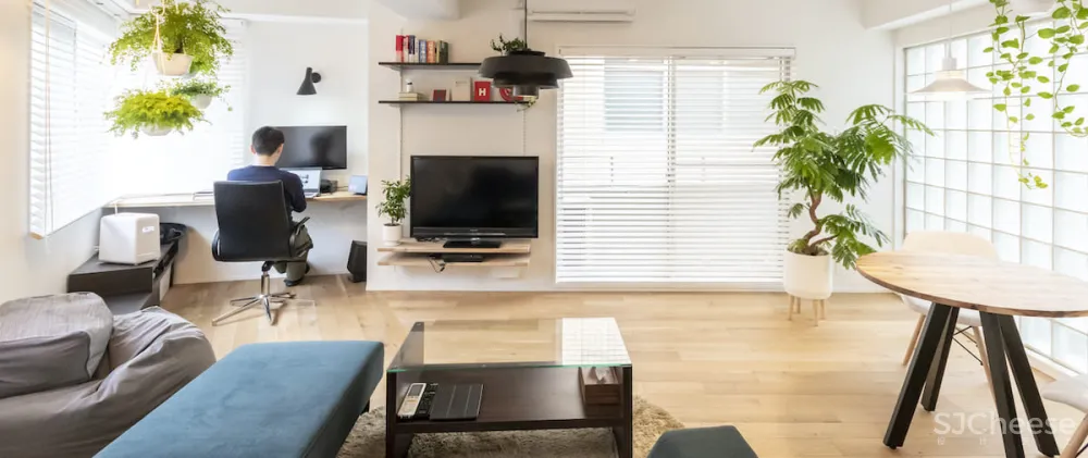 56m²异型空间巧变阳光房,还能干湿四分离 洄游动线!