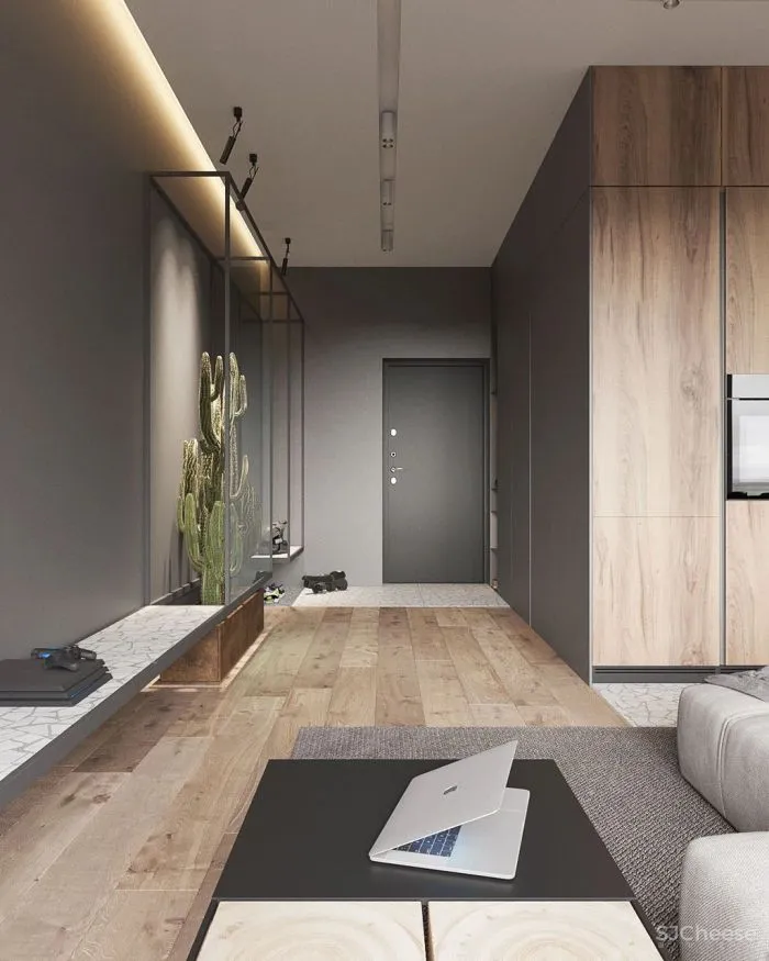 55㎡二居室,男性的雅致空间!