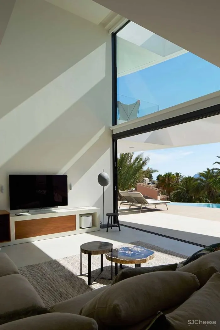 极简住宅设计，屋檐下的那抹灯带是最好的风景