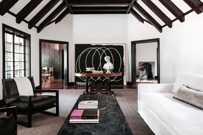 330㎡极简白大宅,拱形元素的高级玩法